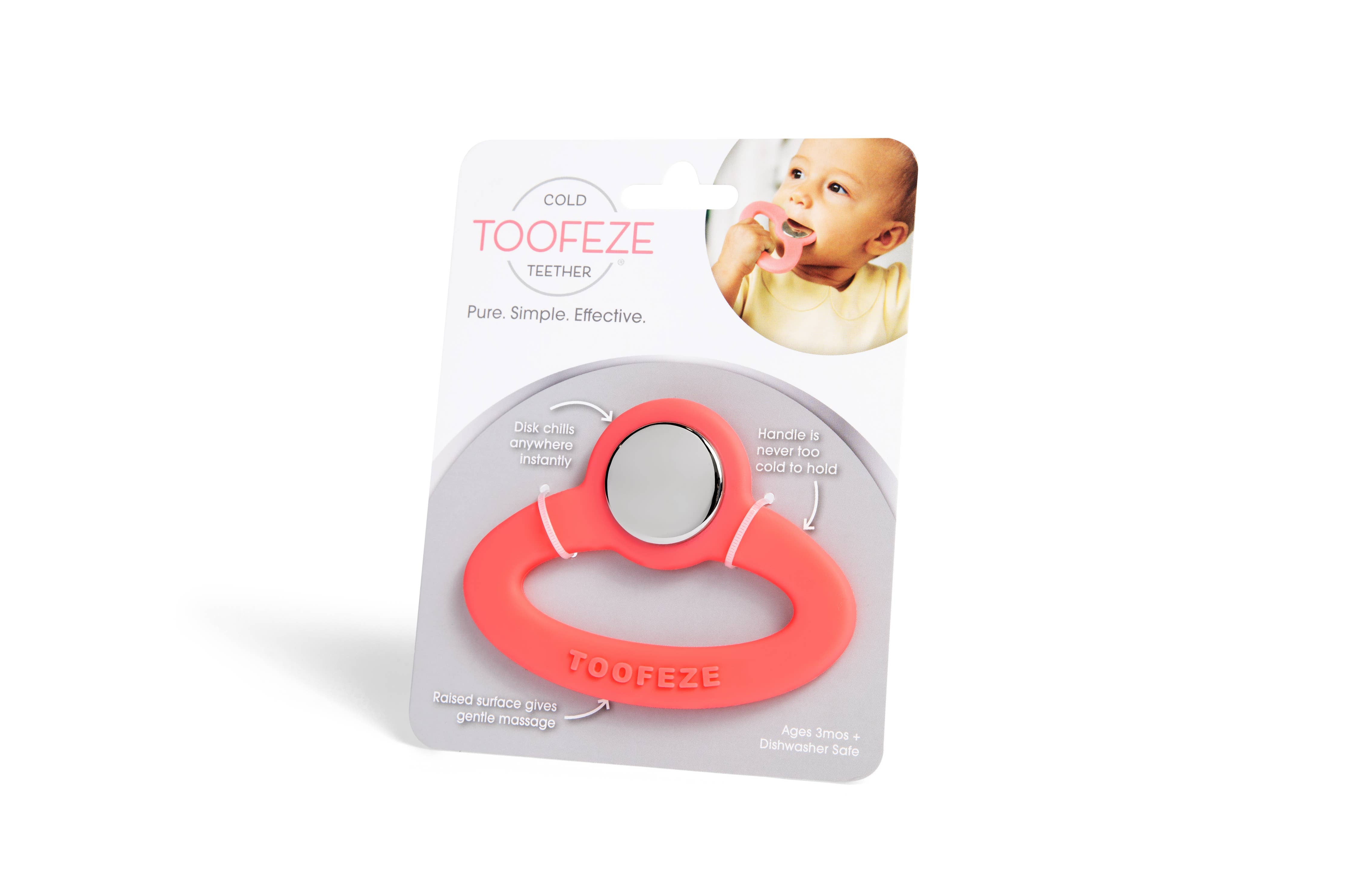 Toofeze Cold Teether - Coral Pink
