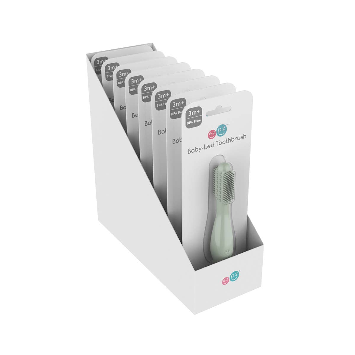 Baby-Led™ Toothbrush Display Pack in Sage (8-ct)