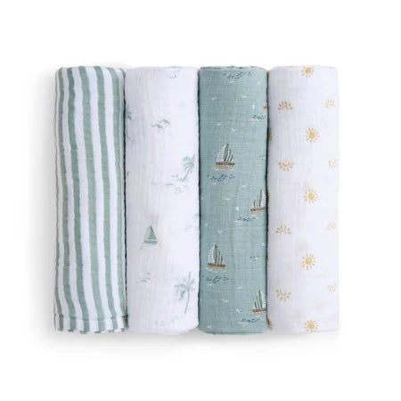 Aden + Anais Cotton Muslin Swaddle -- 4-pack