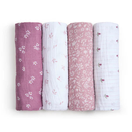 Aden + Anais Cotton Muslin Swaddle -- 4-pack