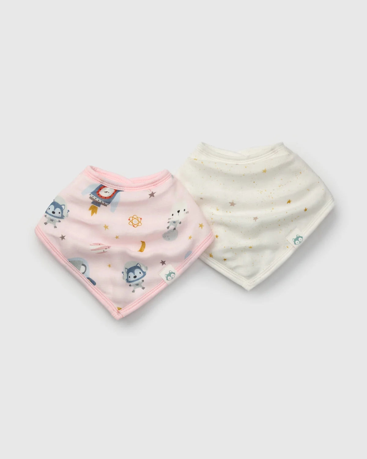 LouLou Lollipop Bamboo/Cotton Bib Set 2pk