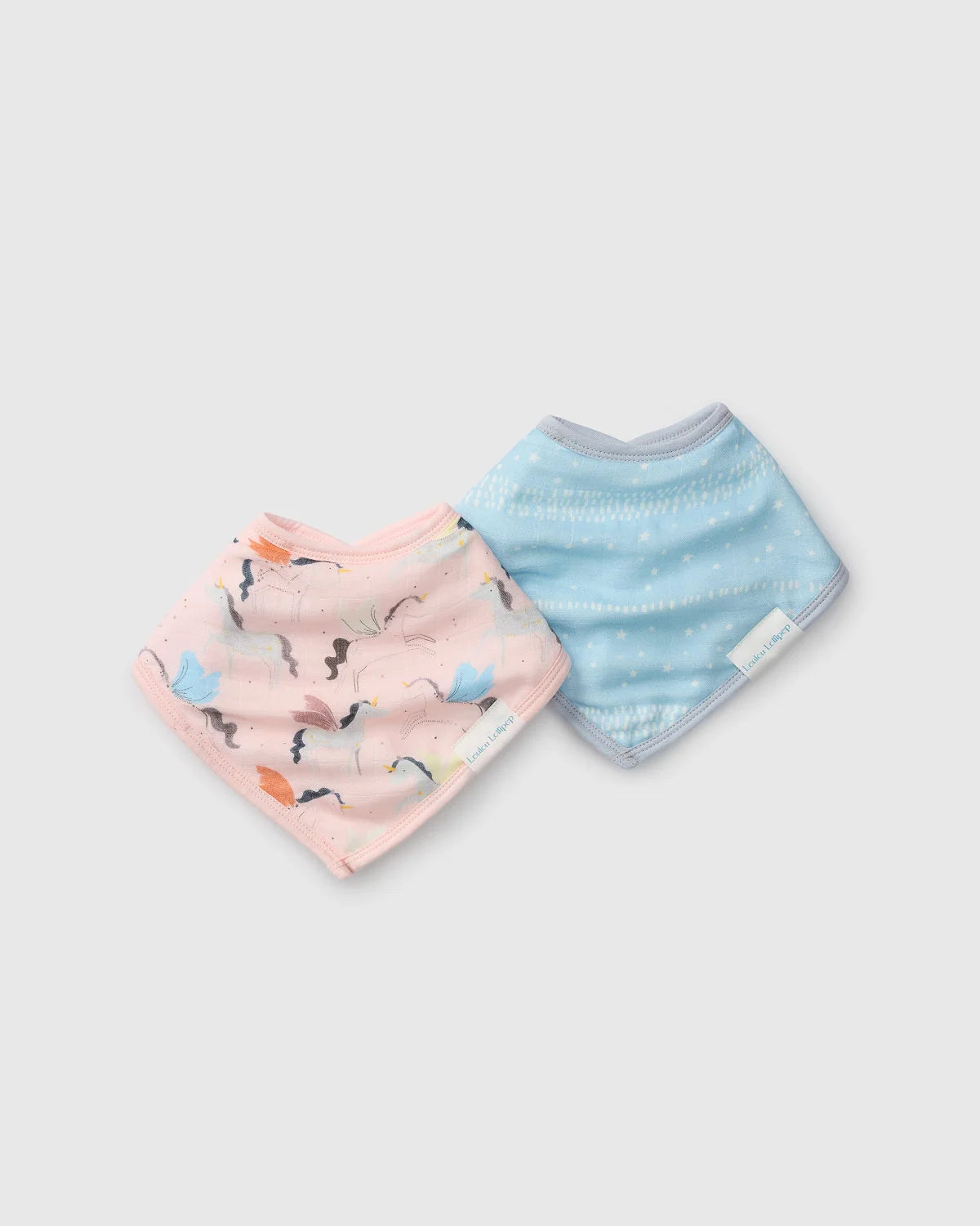 LouLou Lollipop Bamboo/Cotton Bib Set 2pk