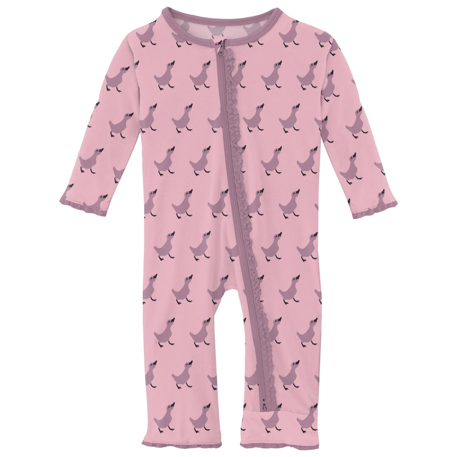 Kickee Pants Ruffle Coverall with Snaps or Zipper