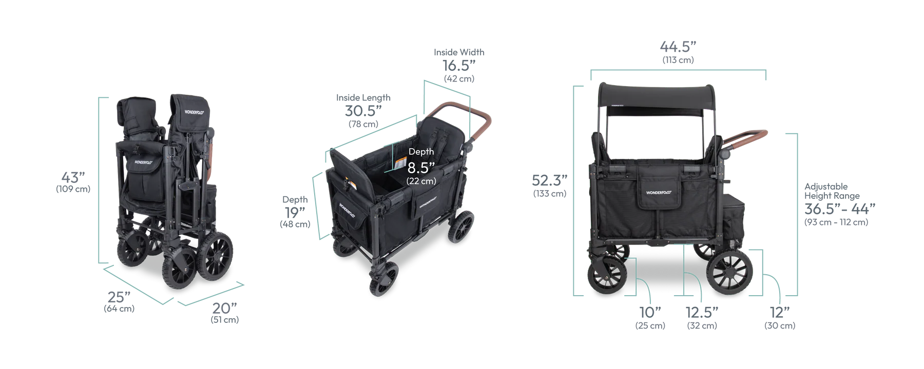 W2 Luxe Pro Double Seater Stroller Wagon