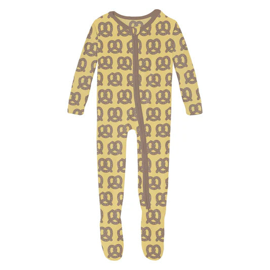Kickee Pants Footie with 2 Way Zipper