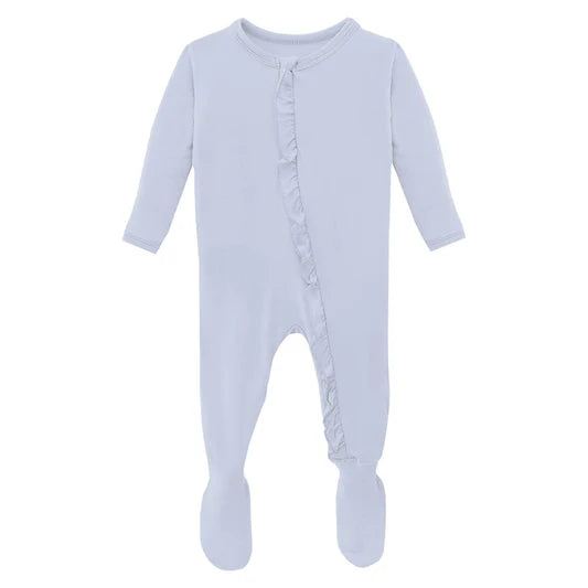 Kickee Pants Ruffle Footie with Zipper