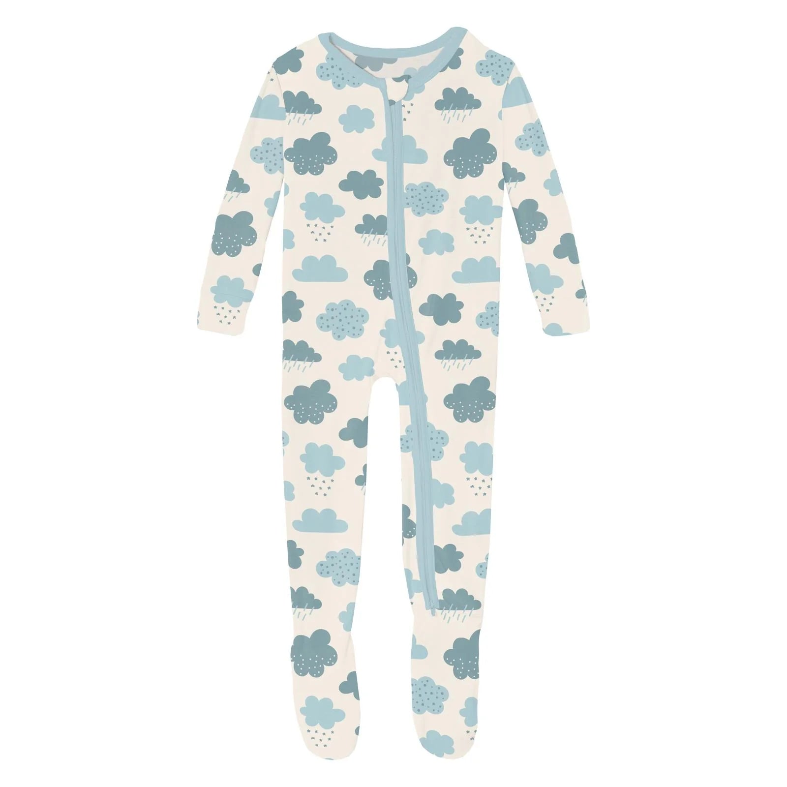 Kickee Pants Footie with 2 Way Zipper