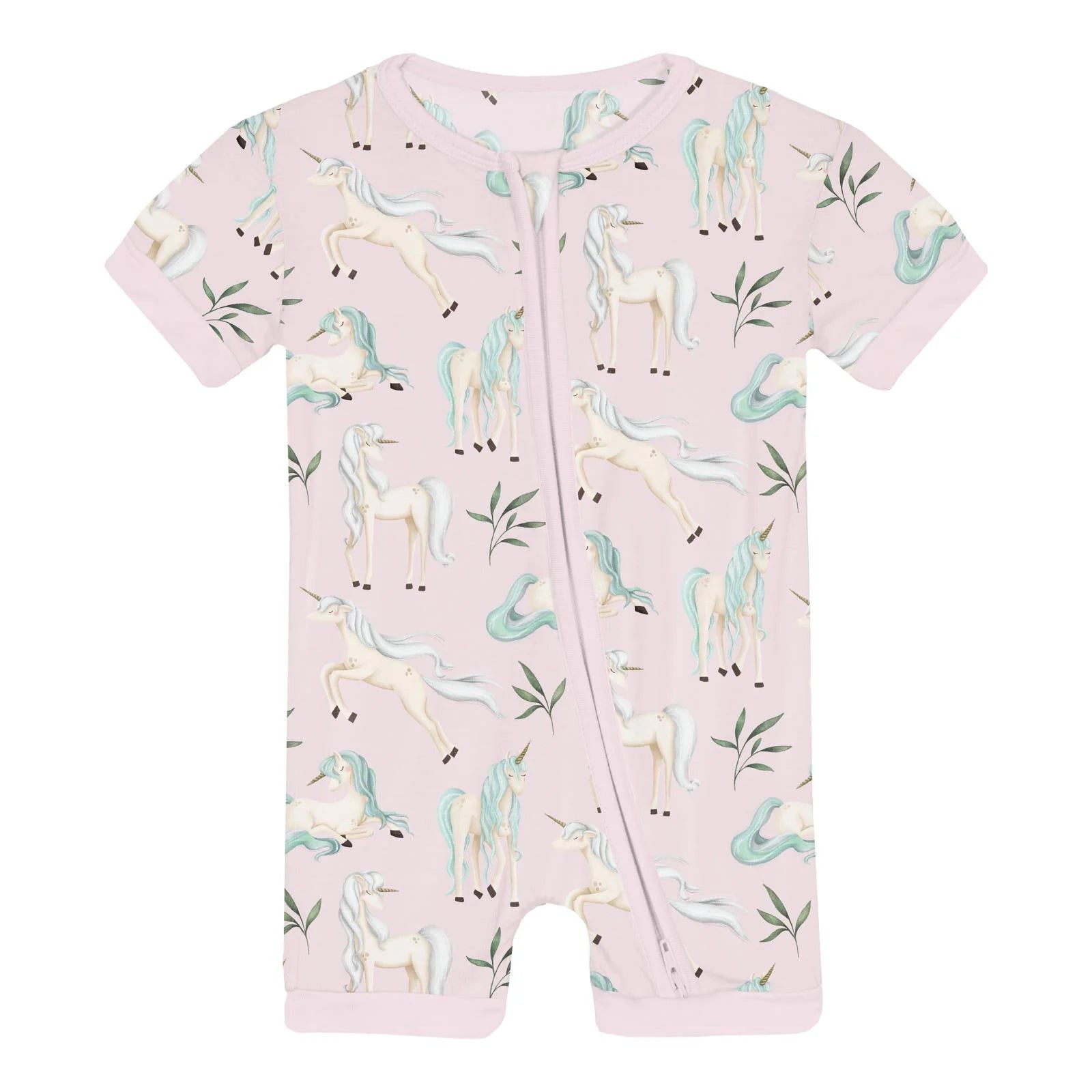 Print Shorty Sleeper with Zipper