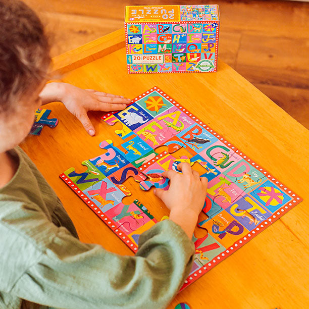 eeBoo Animal ABC - 20 Piece Big Puzzle