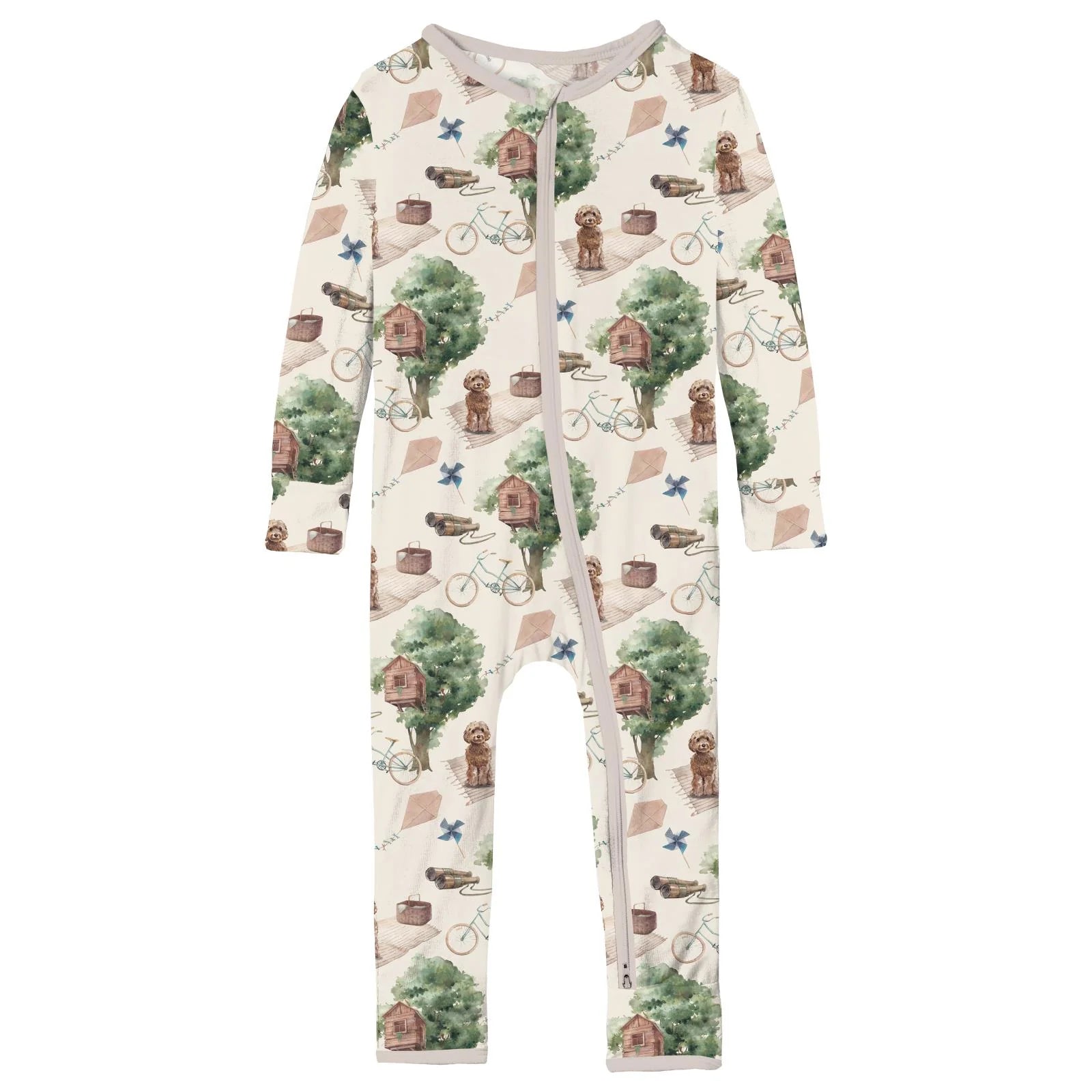 Kickee Pants Coverall with Zipper