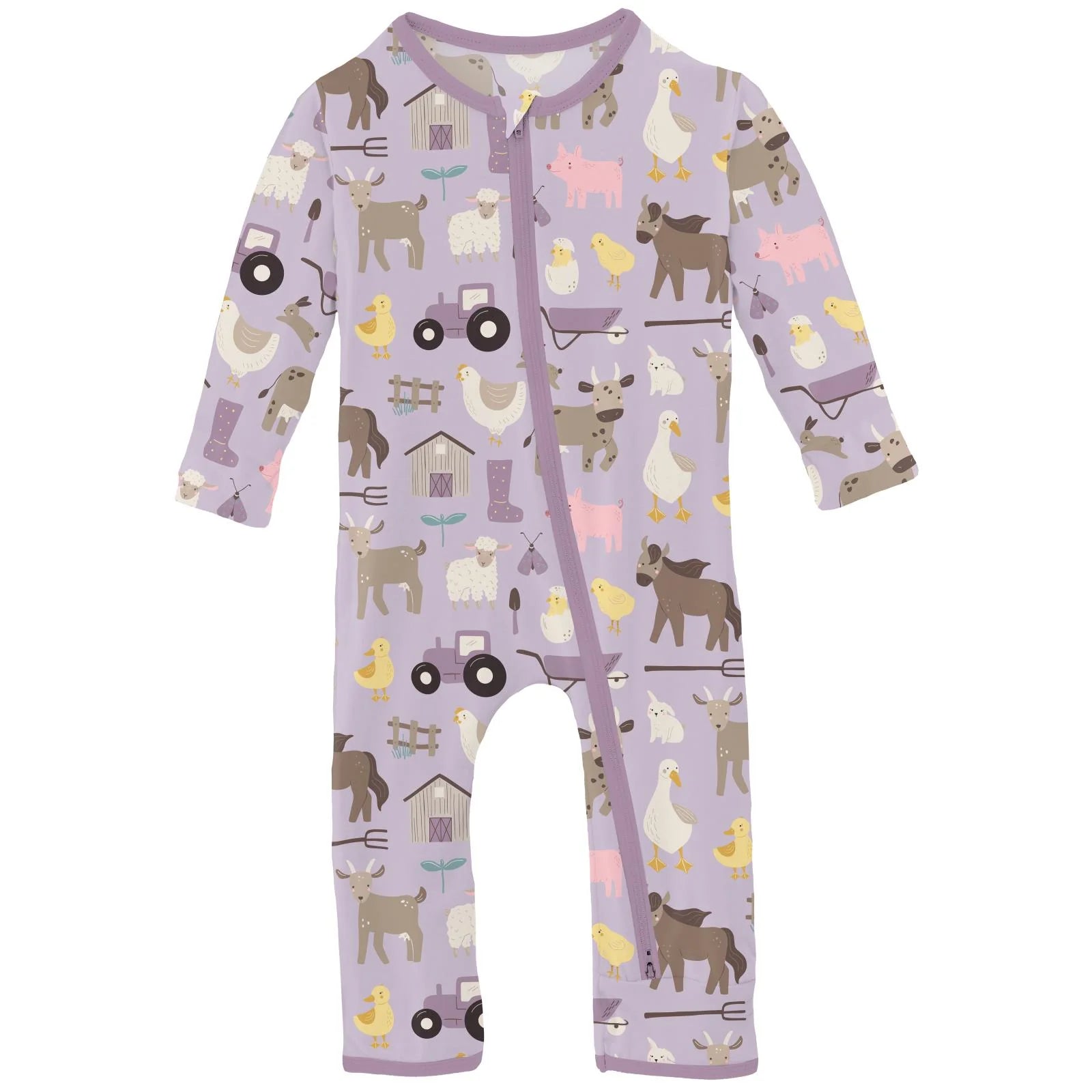 Kickee Pants Coverall with 2 Way Zipper