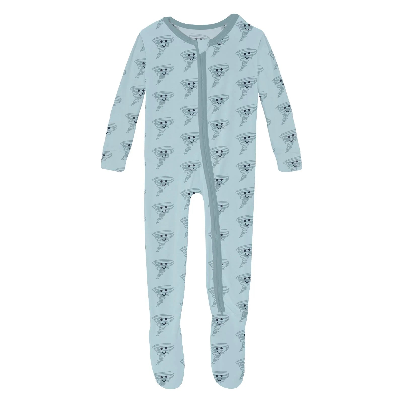 Kickee Pants Footie with 2 Way Zipper