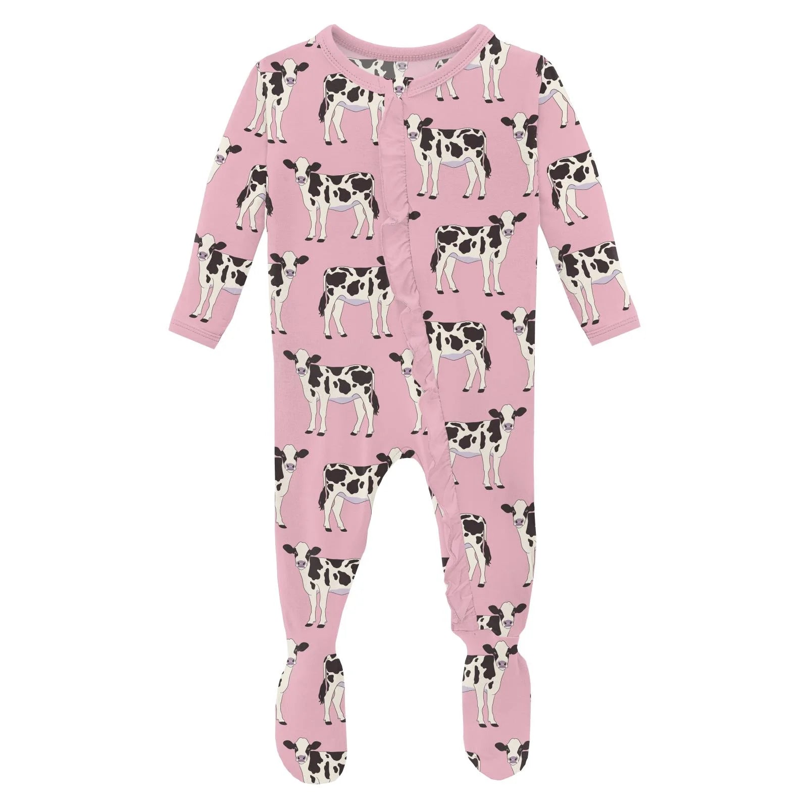 Kickee Pants Ruffle Footie with Zipper