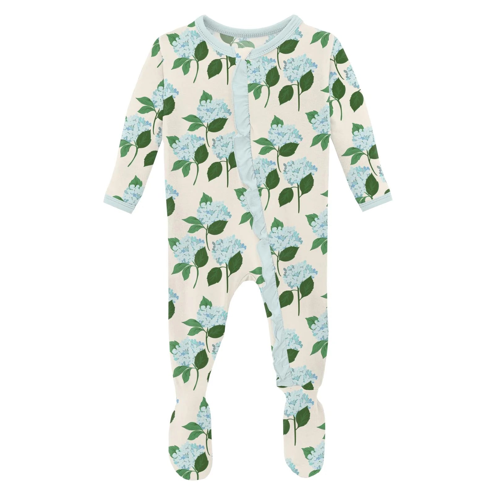 Kickee Pants Ruffle Footie with Zipper