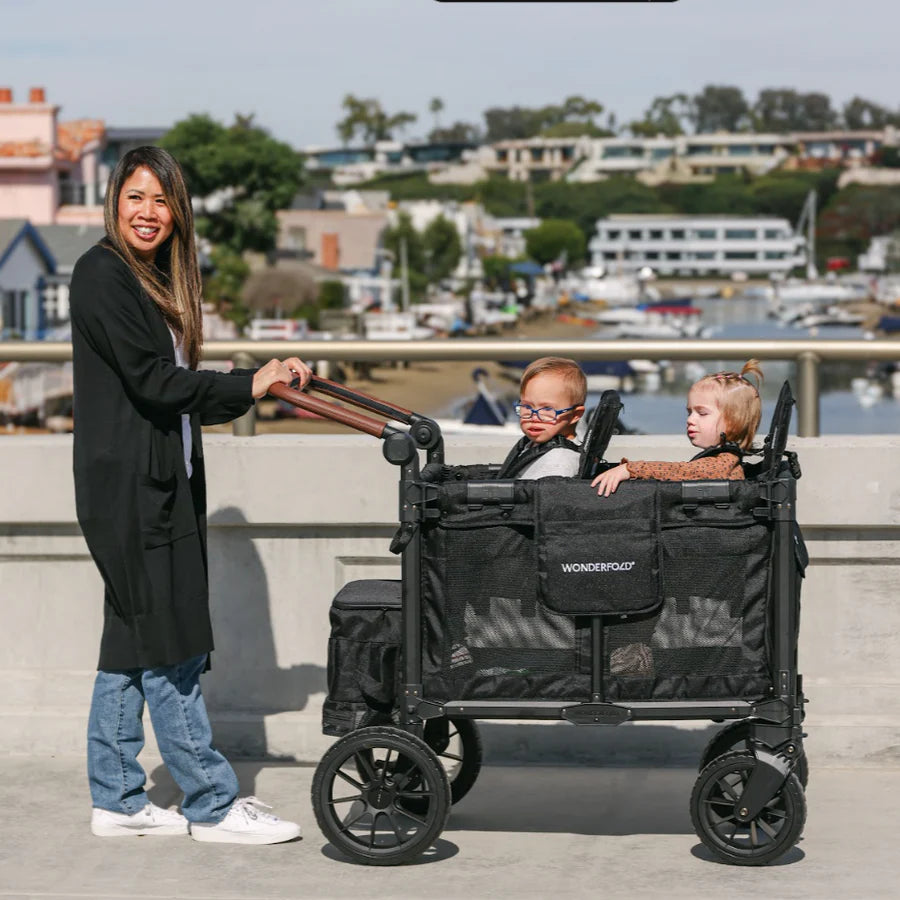 double wagon stroller Wonderfold W2 Luxe Pro Double Seater Stroller Wagon