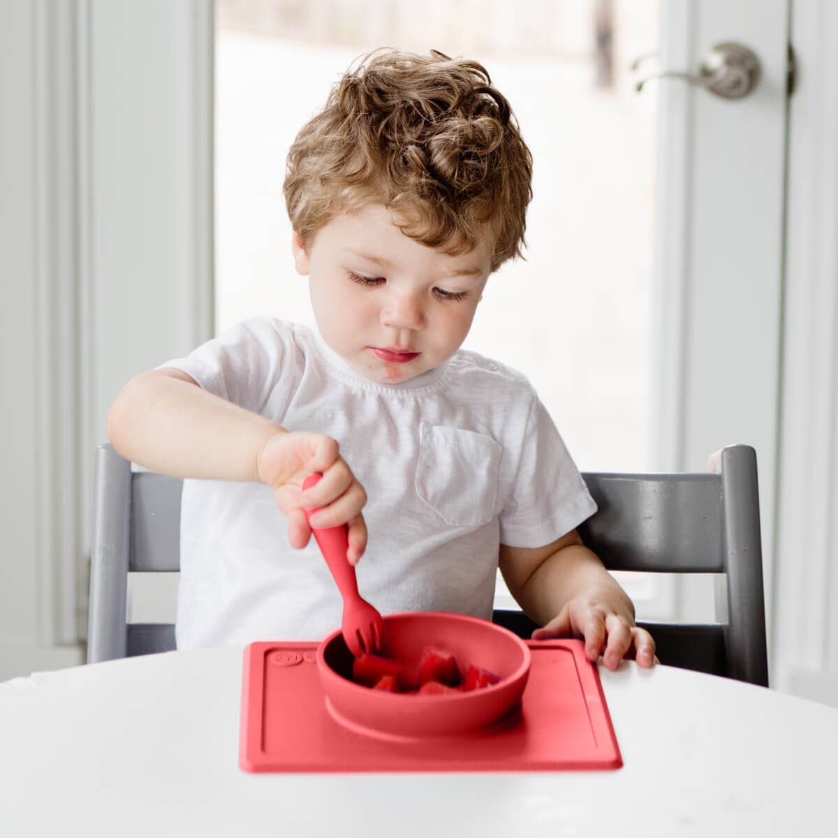 Mini Utensils (Toddler 12+ months): Blush