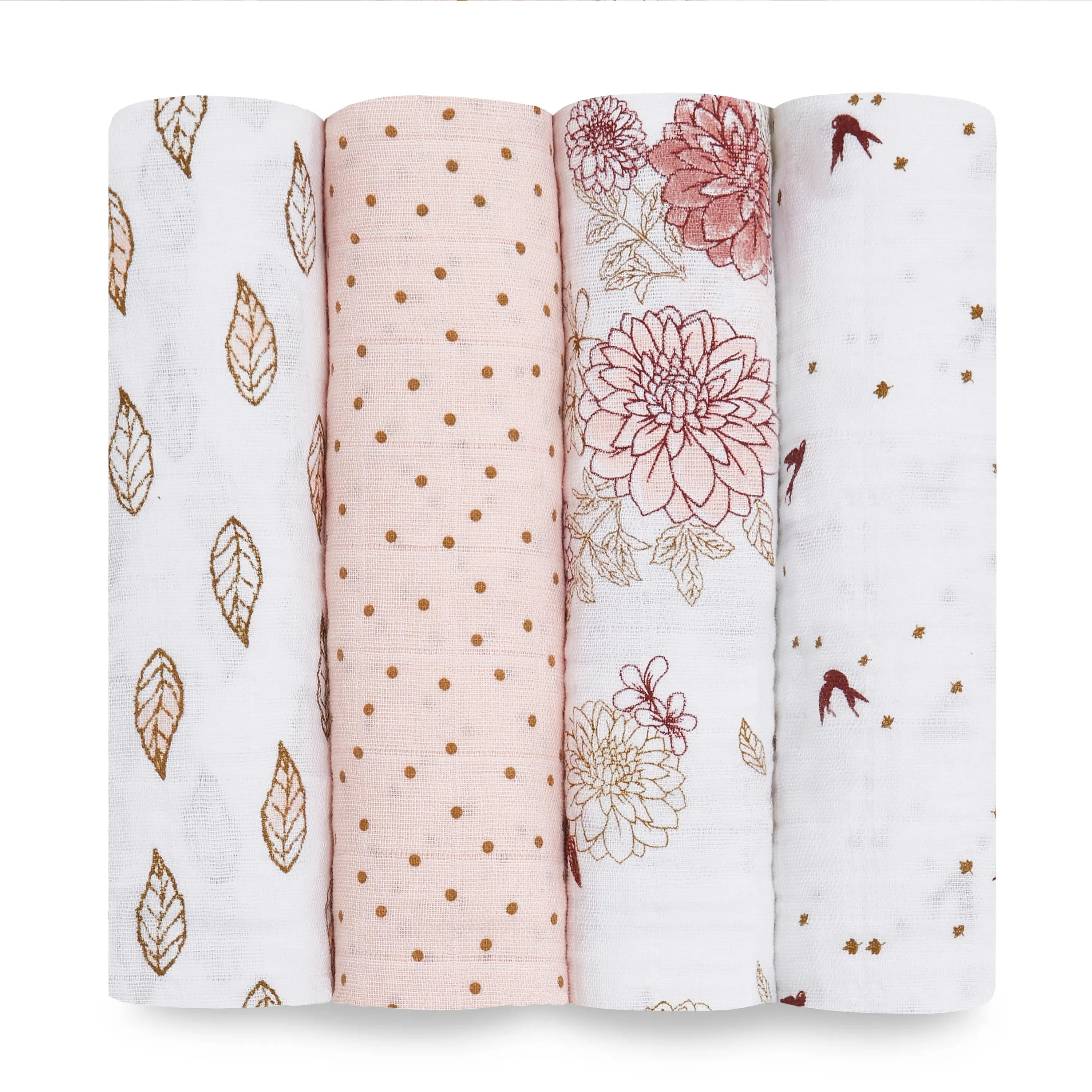 Aden + Anais Cotton Muslin Swaddle -- 4-pack