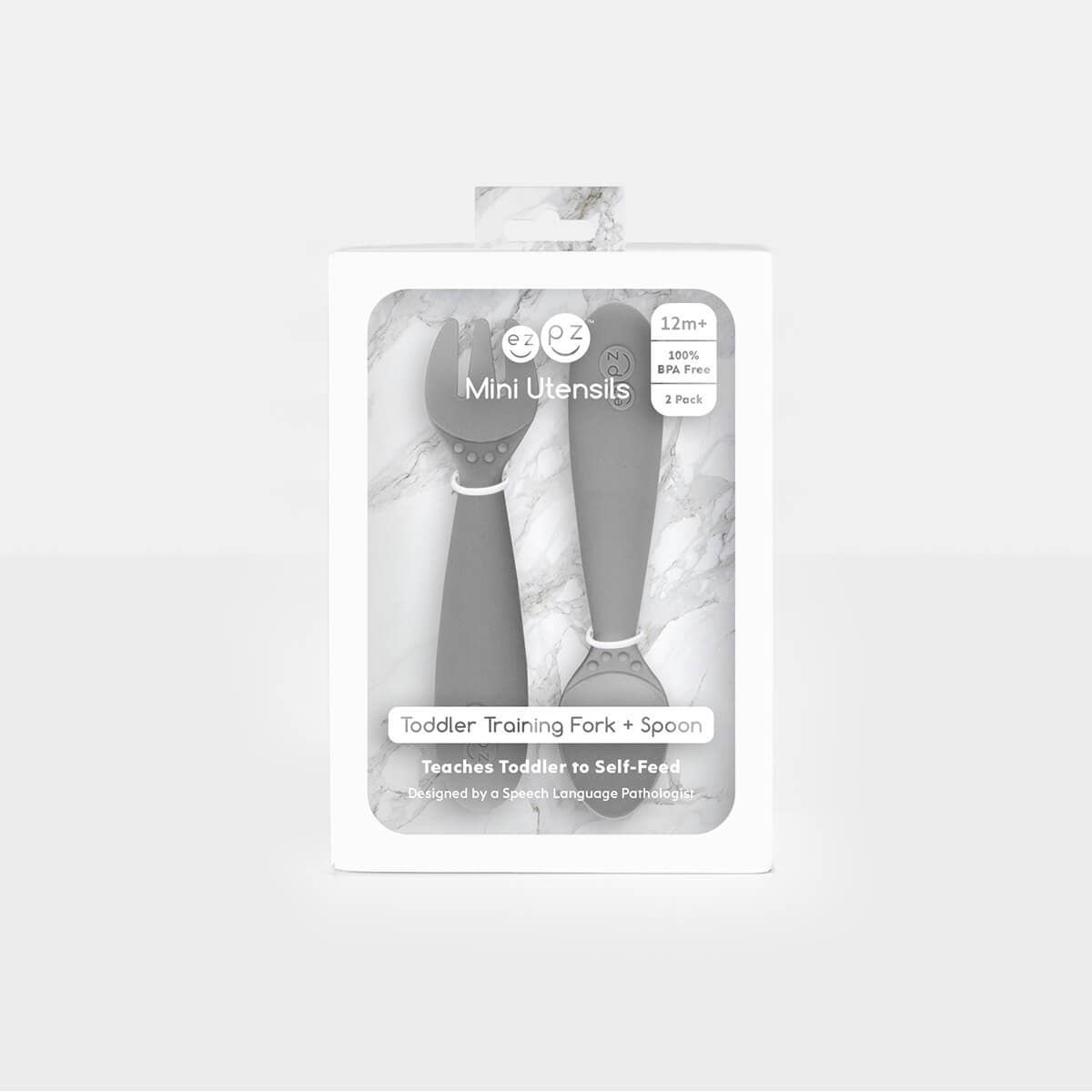 Mini Utensils (Toddler 12+ months): Blue