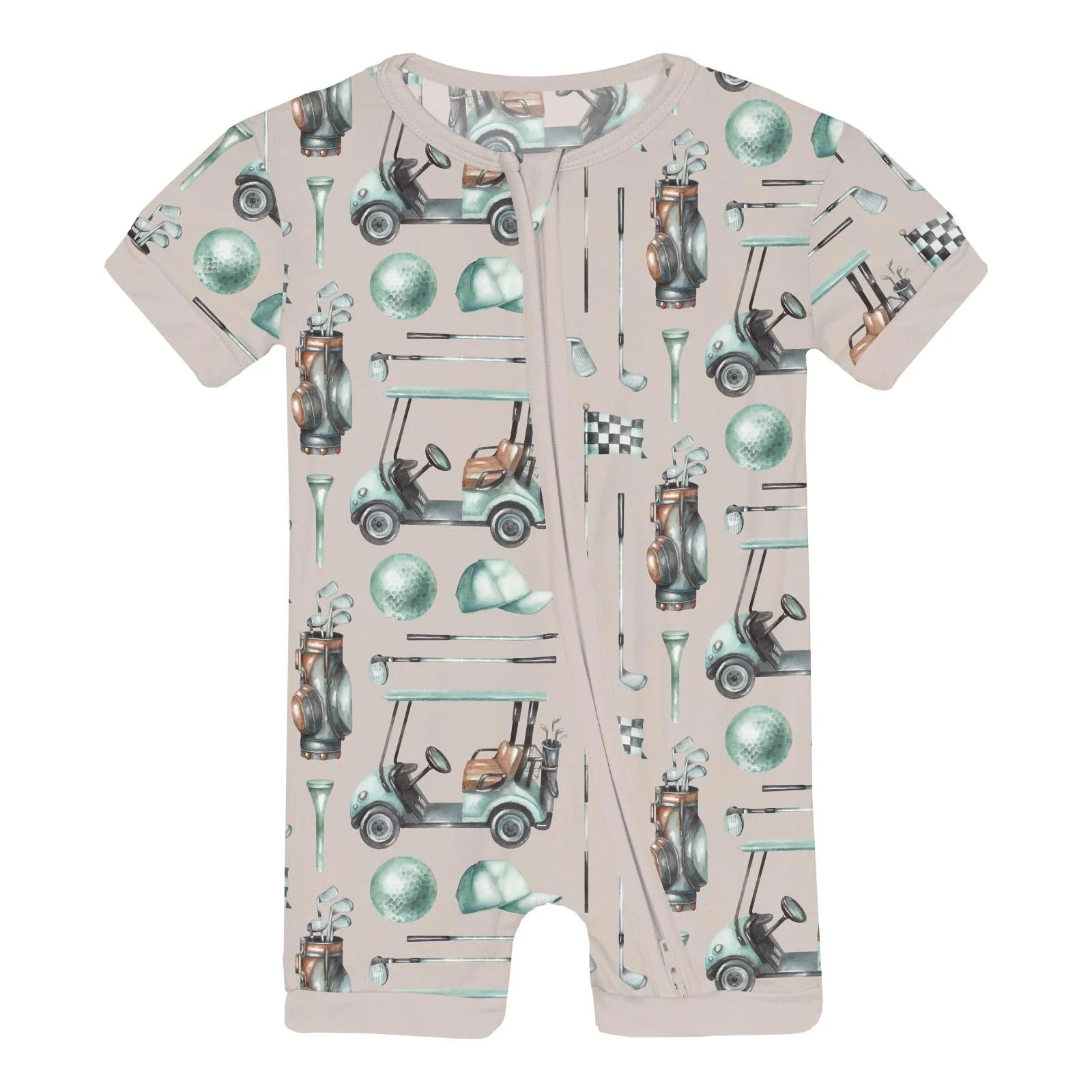 Kickee Pants Print Shorty Sleeper with Zipper