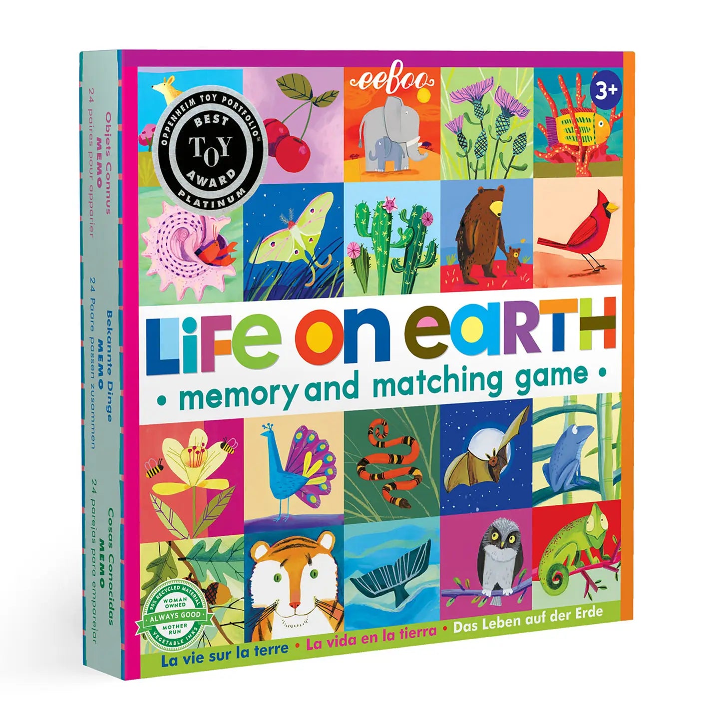 eeBoo Life on Earth Memory And Matching Game