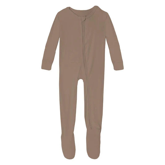 Kickee Pants Footie with 2 Way Zipper