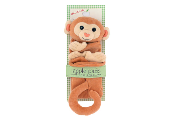 Apple Park Picnic Pal Blankie - Monkey in Package