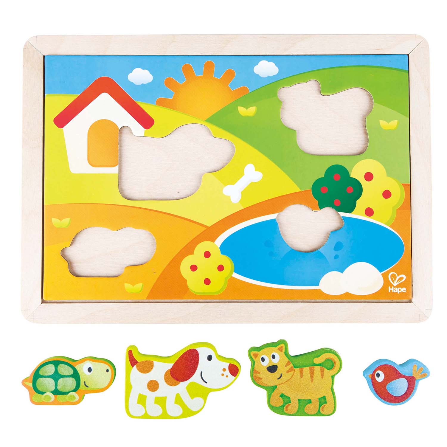 Hape Sunny Valley Puzzle 3 in 1
