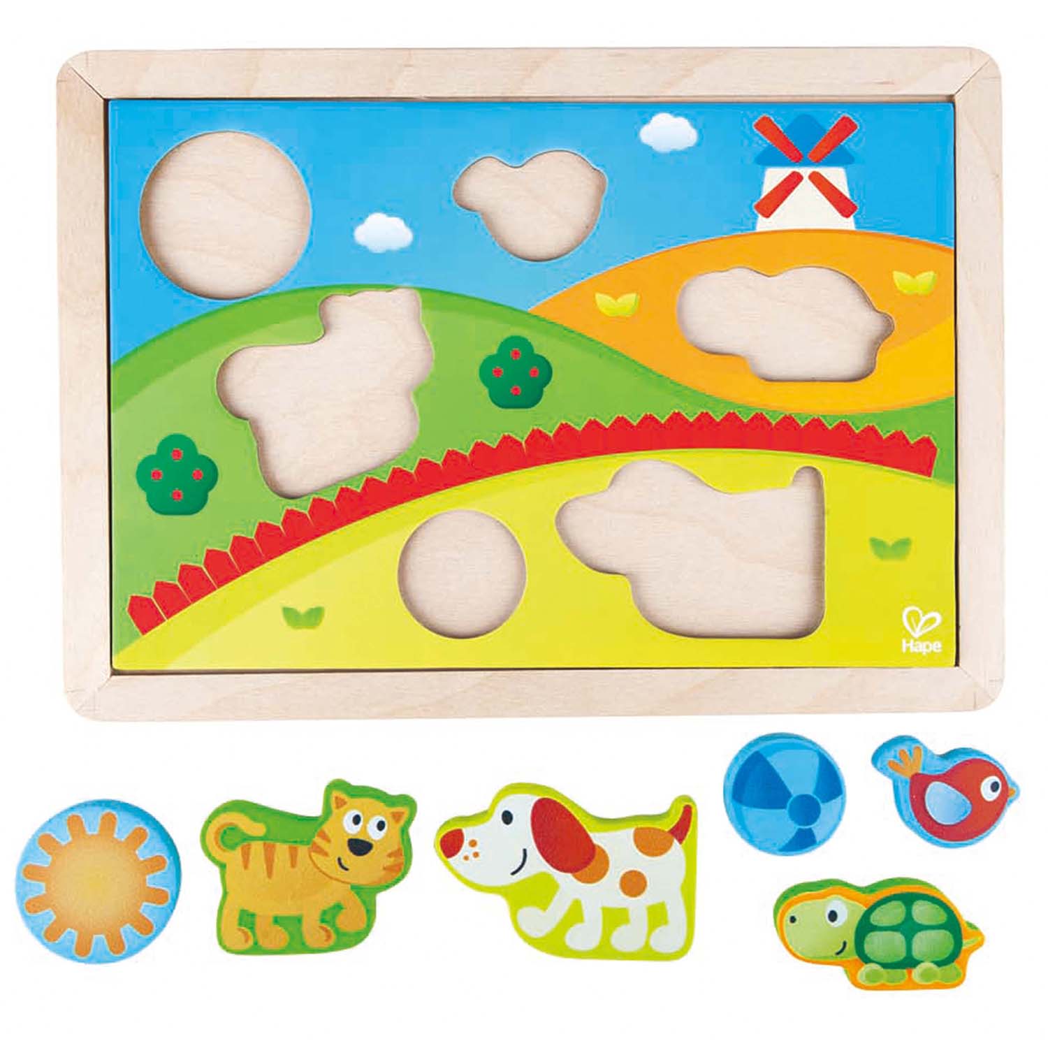 Hape Sunny Valley Puzzle 3 in 1