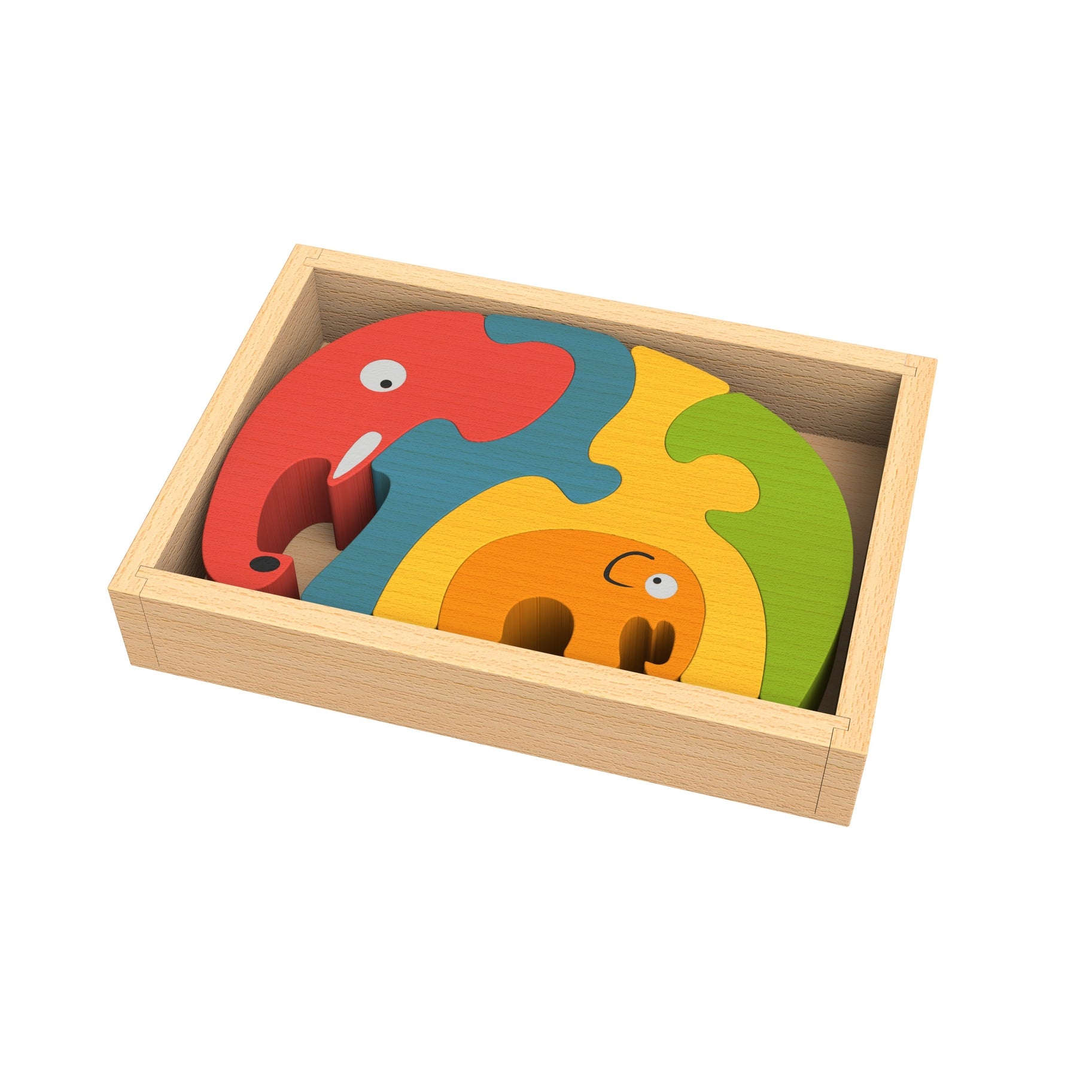 Elephant Family Puzzle