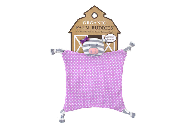 Apple Park Organic Farm Buddies Penny Pig Blankie Satara Home