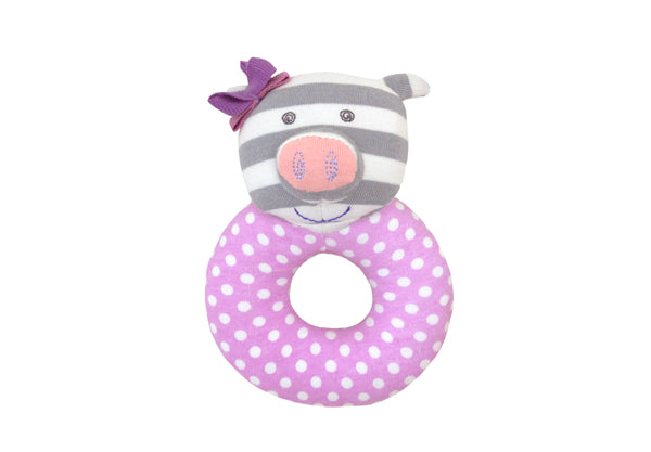 Apple Park Organic Farm Buddies Penny Pig Rattle Satara Home and Baby