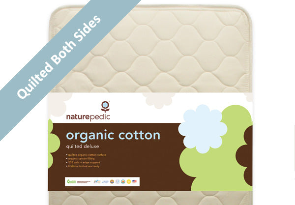 Organic cotton quilted deluxe 252 crib mattress clearance