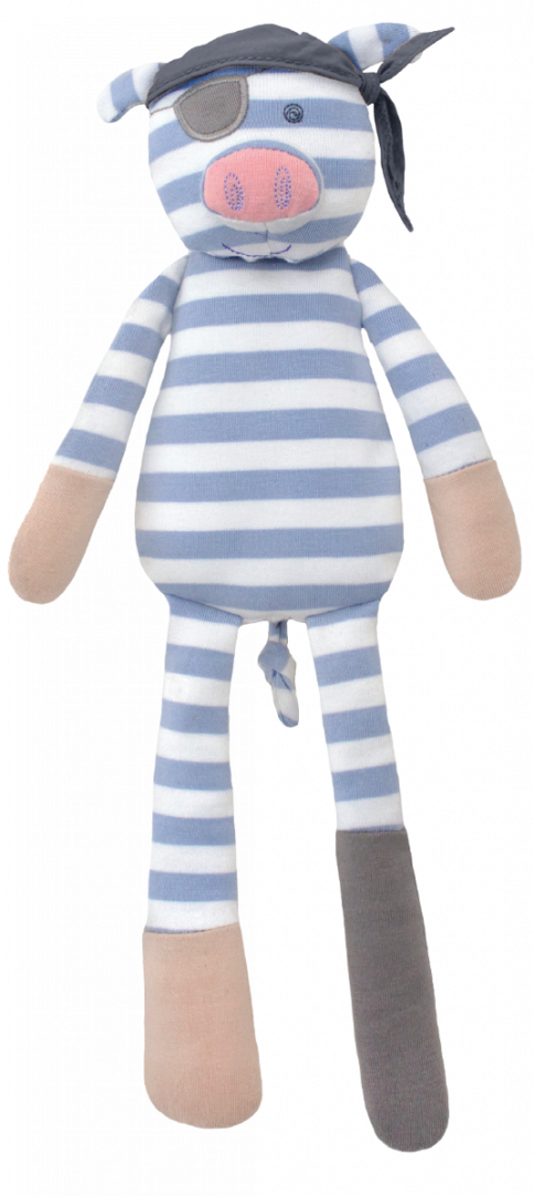 Apple Park Organic Farm Buddies - Pirate Pig Plush Toy