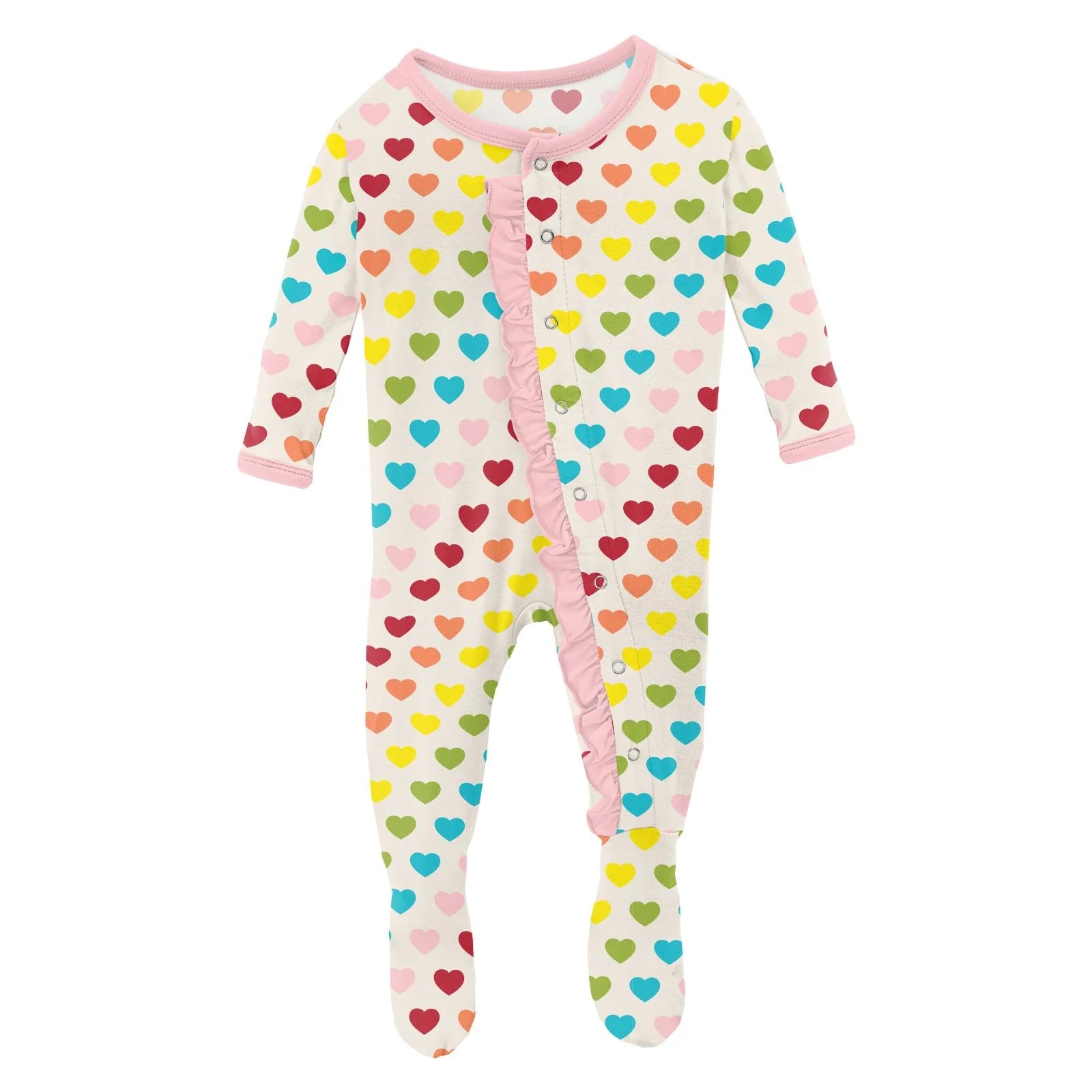 Kickee Pants Ruffle Footie with Snaps