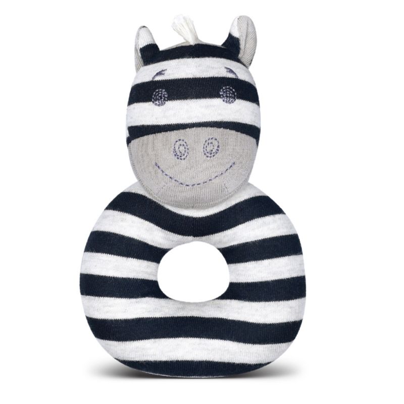 Apple Park Organic Farm Buddies - Ziggy Zebra Rattle