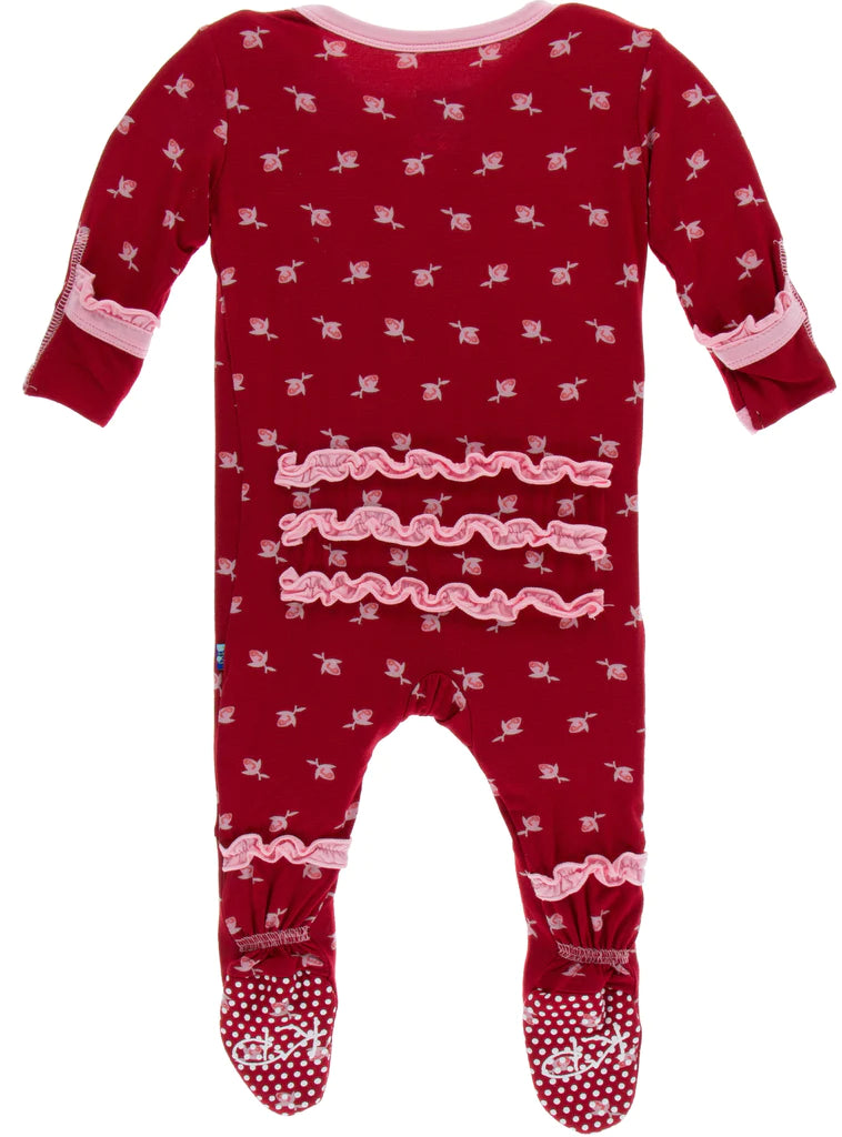 Kickee Pants Ruffle Footie with Snaps