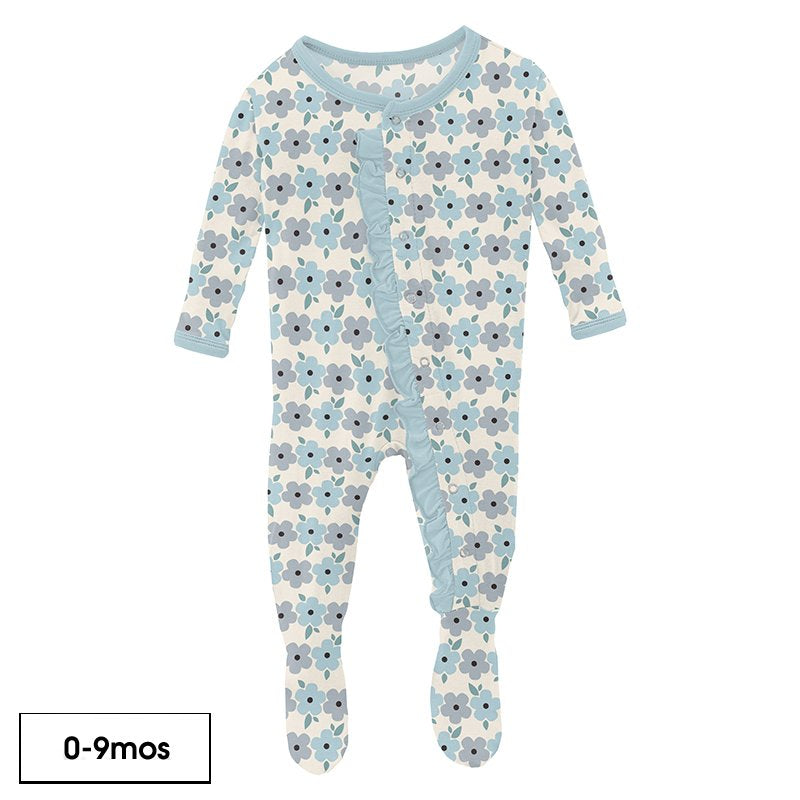 Kickee Pants Ruffle Footie with Snaps