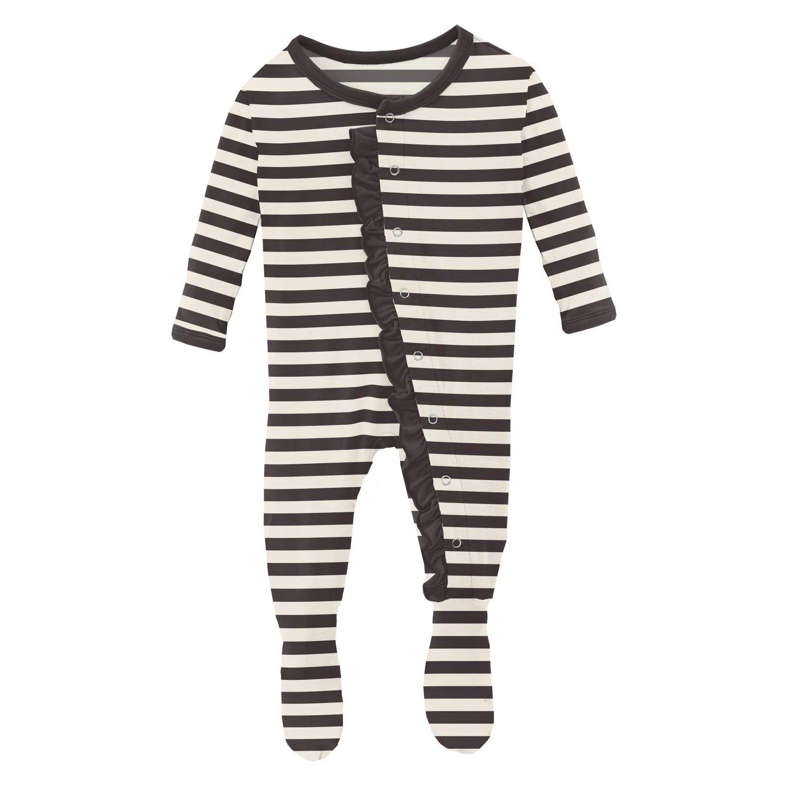 Kickee Pants Ruffle Footie with Snaps