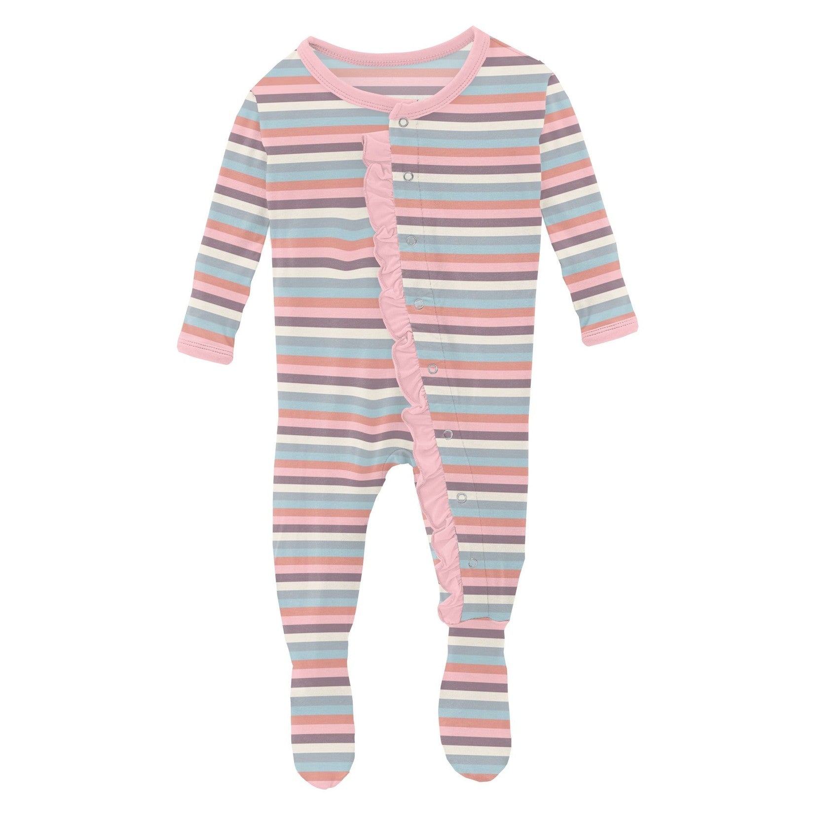 Kickee Pants Ruffle Footie with Snaps