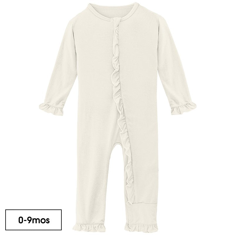 Kickee Pants Ruffle Coverall with Snaps or Zipper