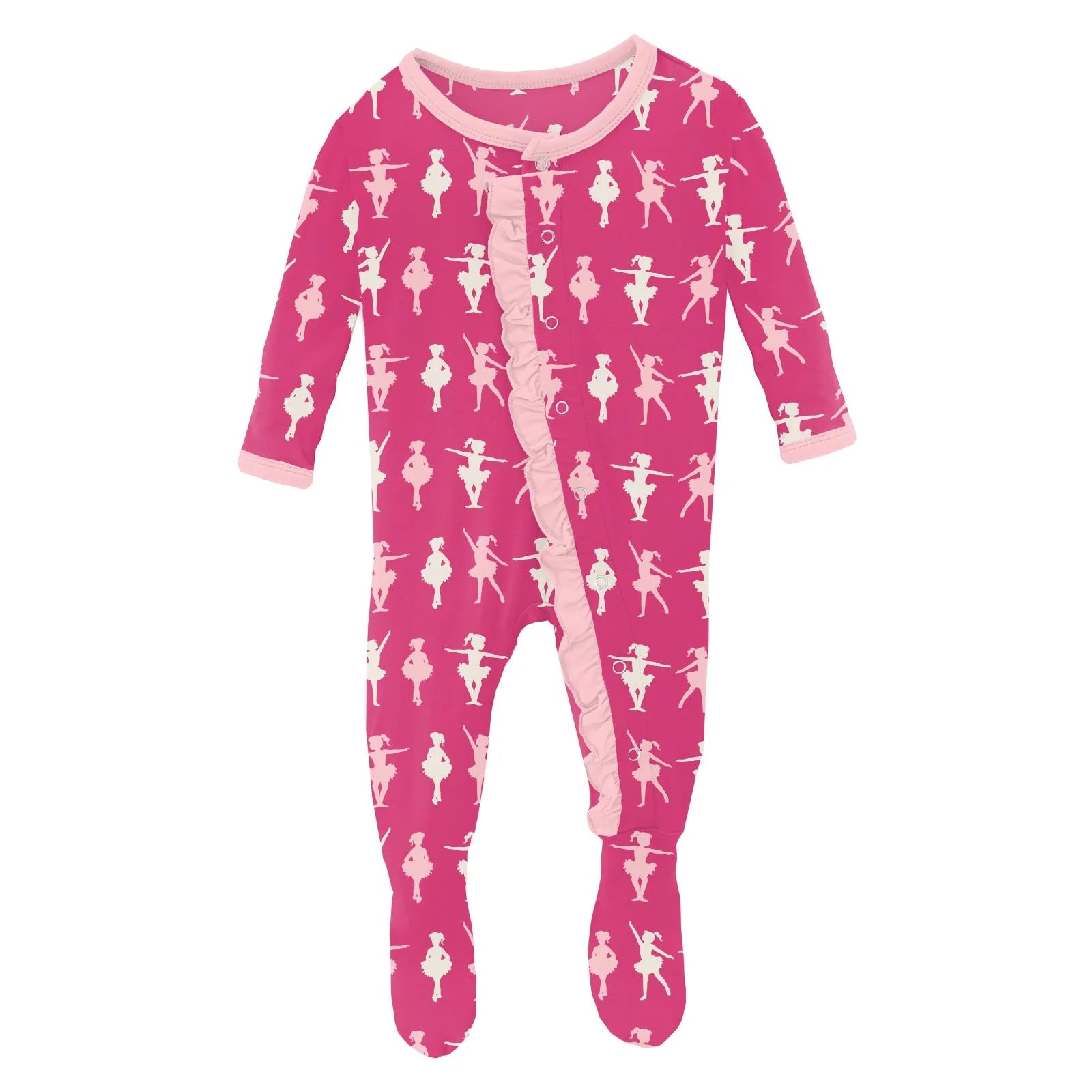 Kickee Pants Ruffle Footie with Snaps