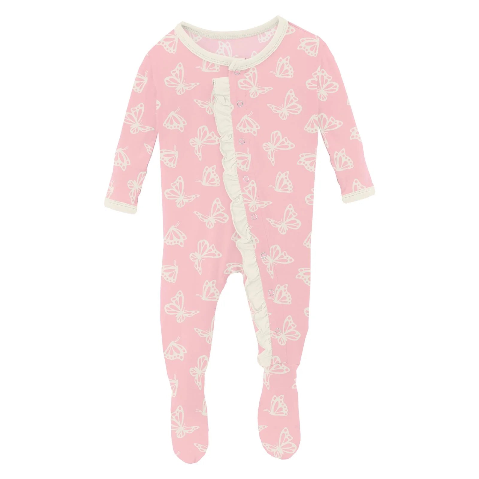 Kickee Pants Ruffle Footie with Snaps