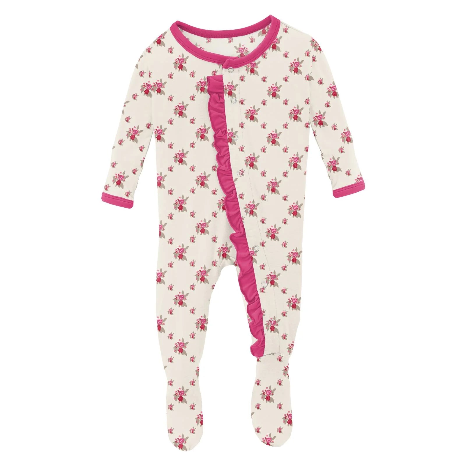 Kickee Pants Ruffle Footie with Snaps