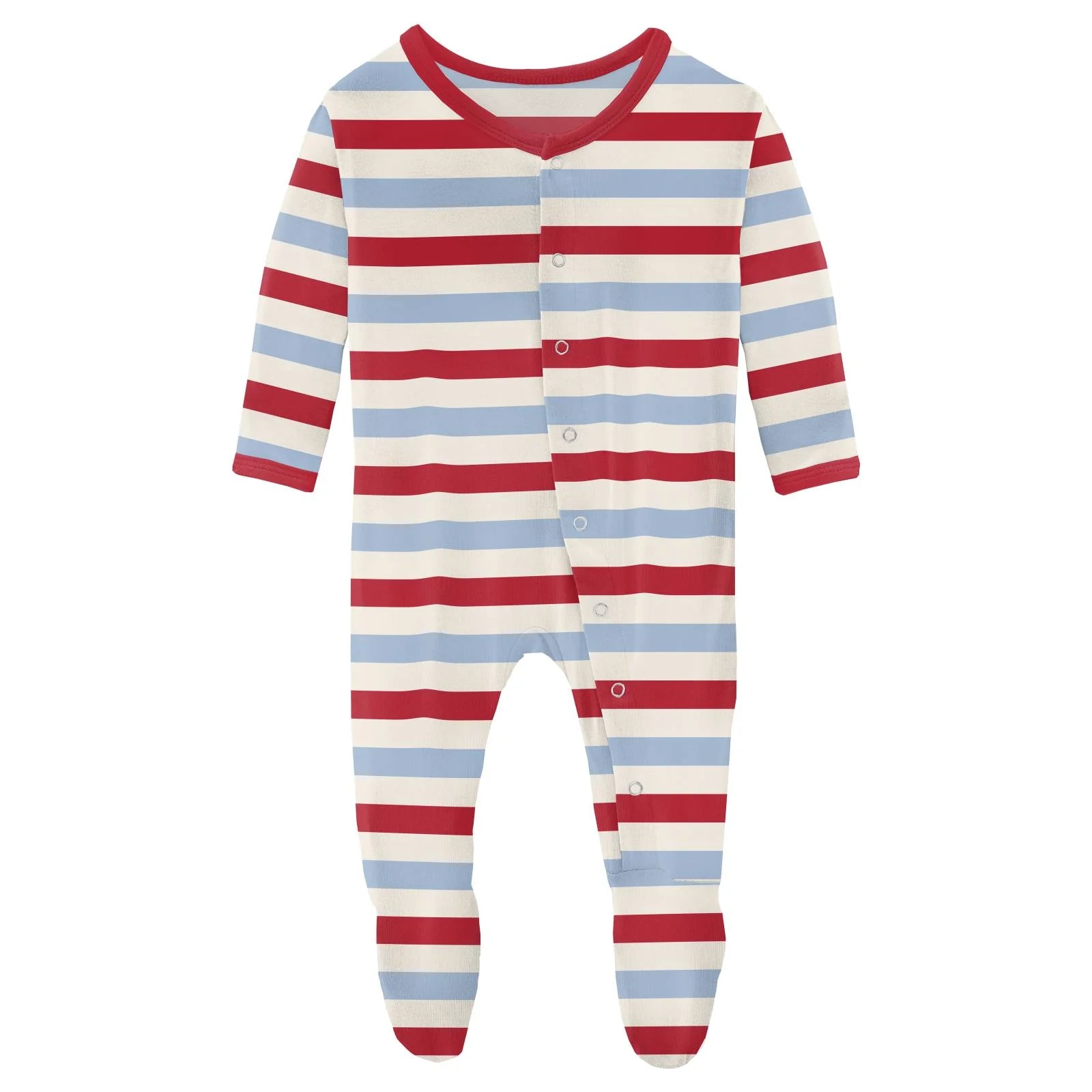 Kickee Pants Footie with Snaps