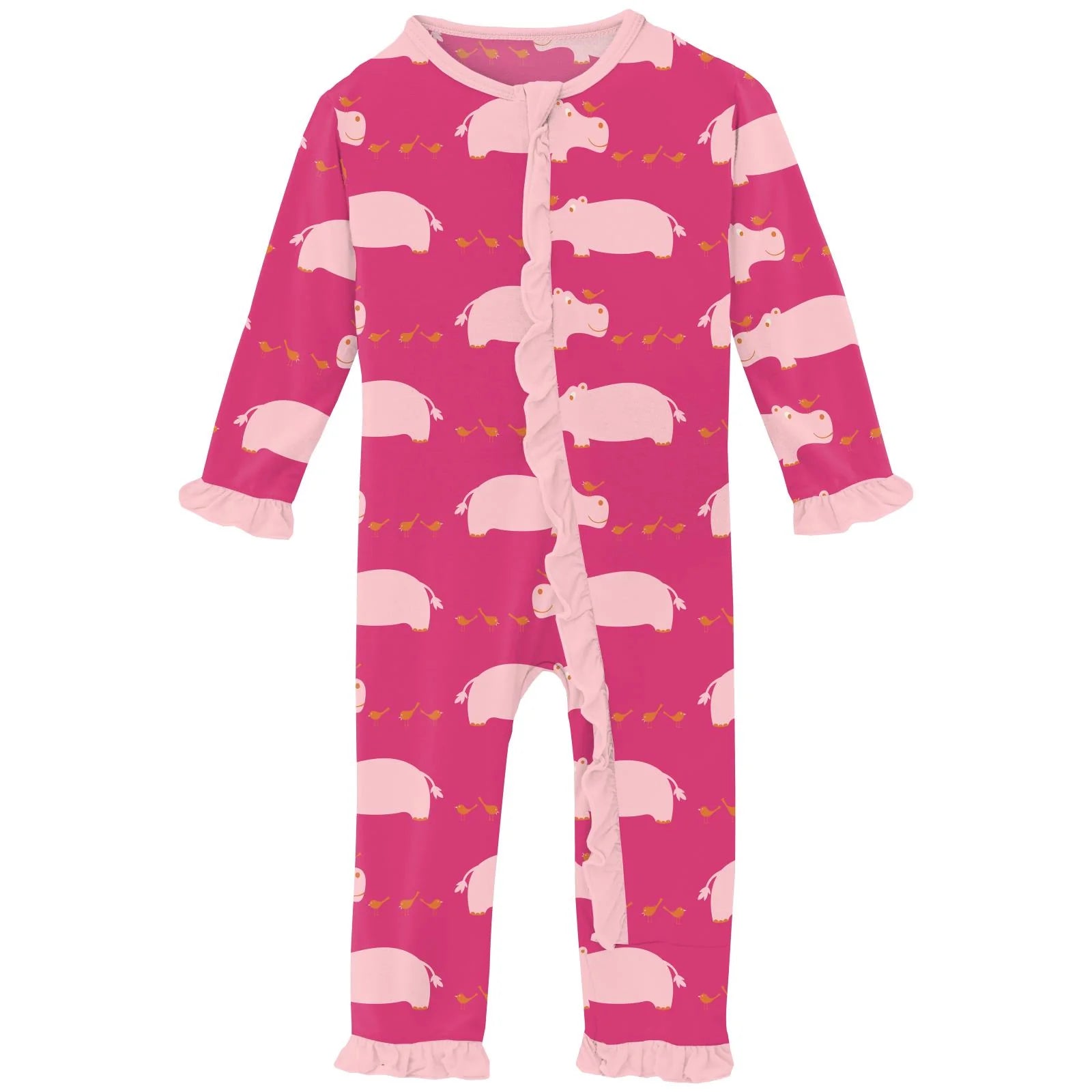 Kickee Pants Ruffle Coverall with Snaps or Zipper