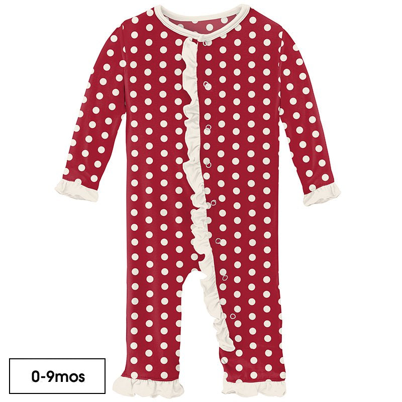 Kickee Pants Ruffle Coverall with Snaps or Zipper