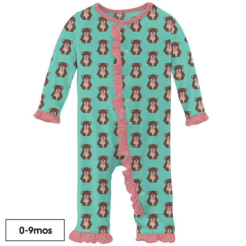 Kickee Pants Ruffle Coverall with Snaps or Zipper