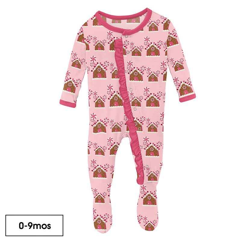 Kickee Pants Ruffle Footie with Snaps