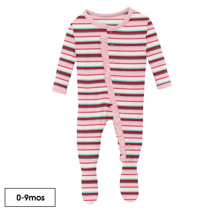 Kickee Pants Ruffle Footie with Snaps