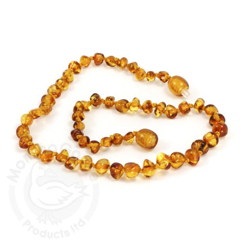 Amber monkey teething necklace sale